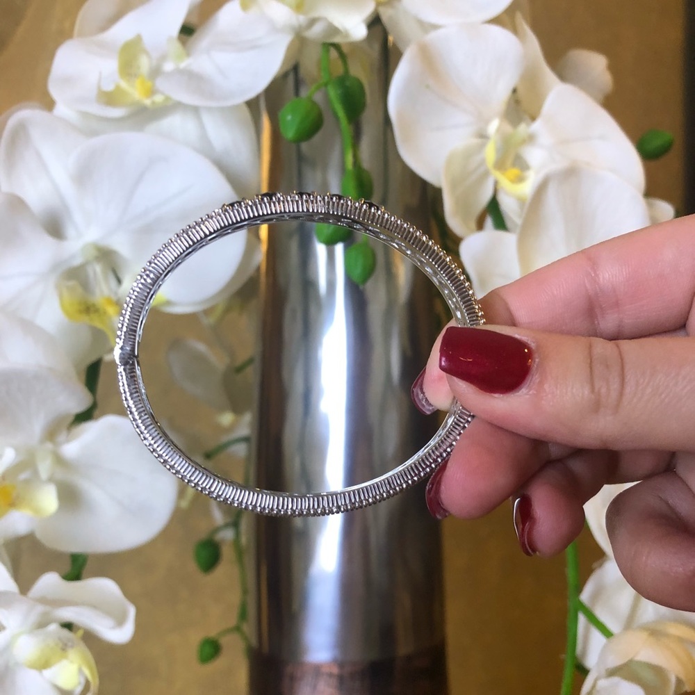 Judith Ripka Smoky Quartz Bangle - Picture 4 of 4